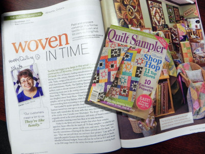 Better Homes and Gardens quilting feature on the Quilting Shop 