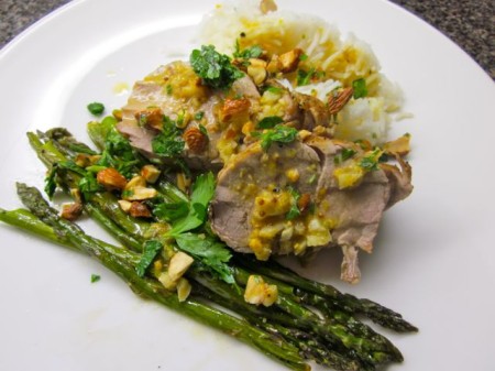 pork tenderloin with asparagus