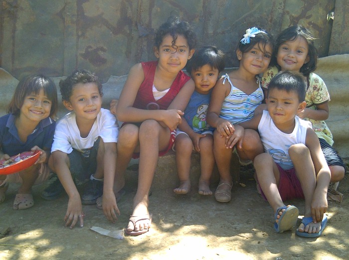 Happy Nicaraguan school children 