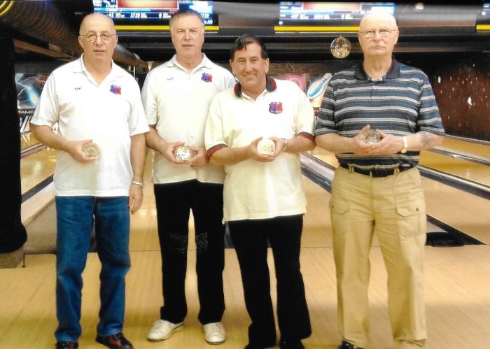 Ten Pin Bowlers -Gold for Ken Brown, Guy Chaput, John  Lapensee, Brian Truelove