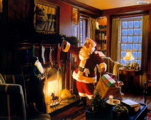 Santa on Christmas Eve