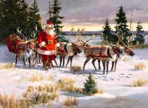 santa-reindeer