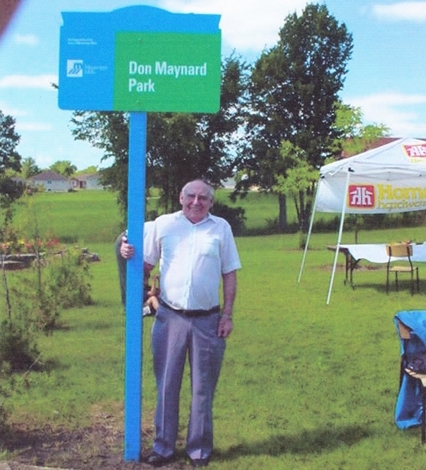 Dad and Park Sign